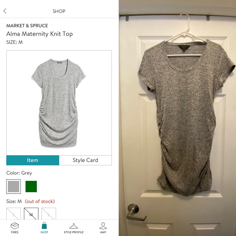 StitchFix Market and Spruce Maternity Top